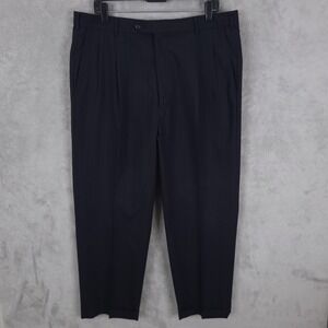 Brooks Brothers Brooksease Pants Men 36x27 Pinstripe Straight Wool Cuffed Casual